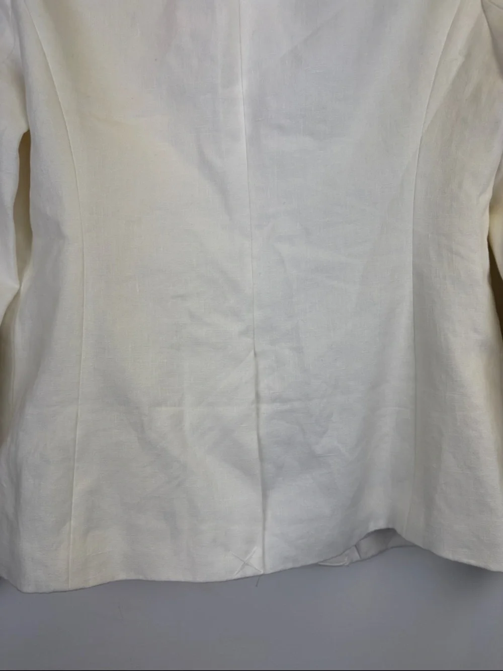 J. Crew Campbell Blazer White Linen Nautical Jacket Women's size 2